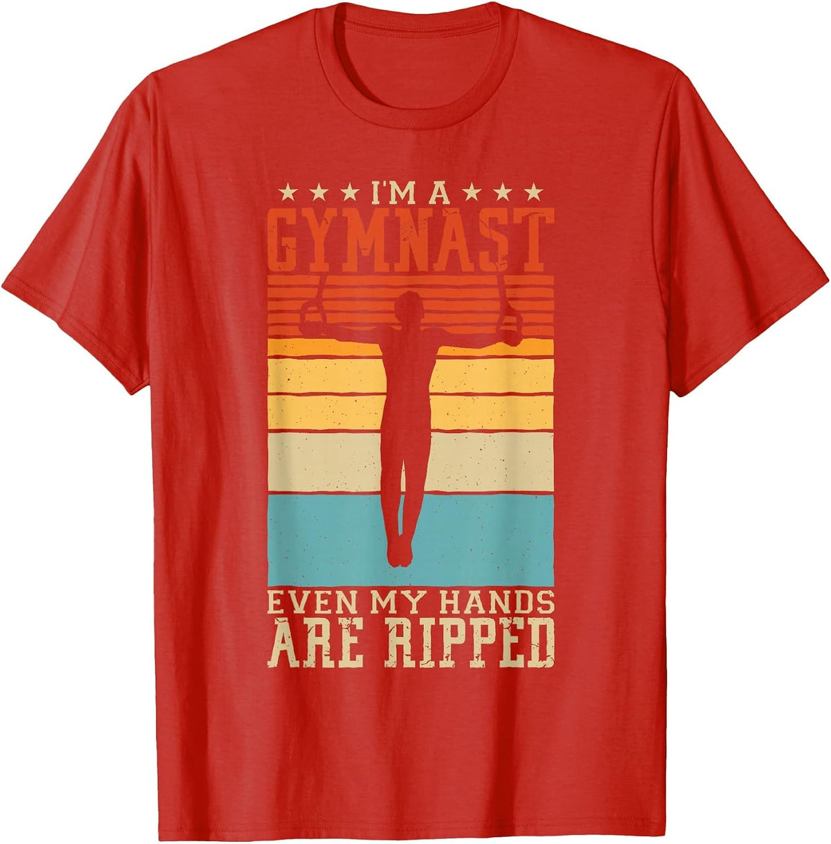 I'm A Gymnast Even My Hands are Ripped Gymnastic Boys T-Shirt - Red
