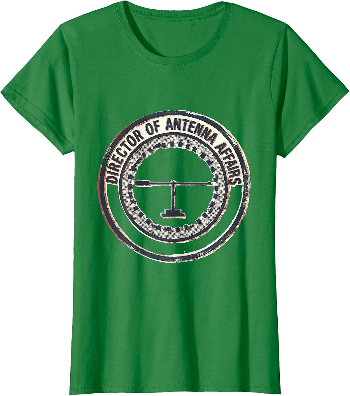 Women's Director Of Antenna Affairs Funny Ham Radio Operator Hobby T-Shirt - Kelly Green