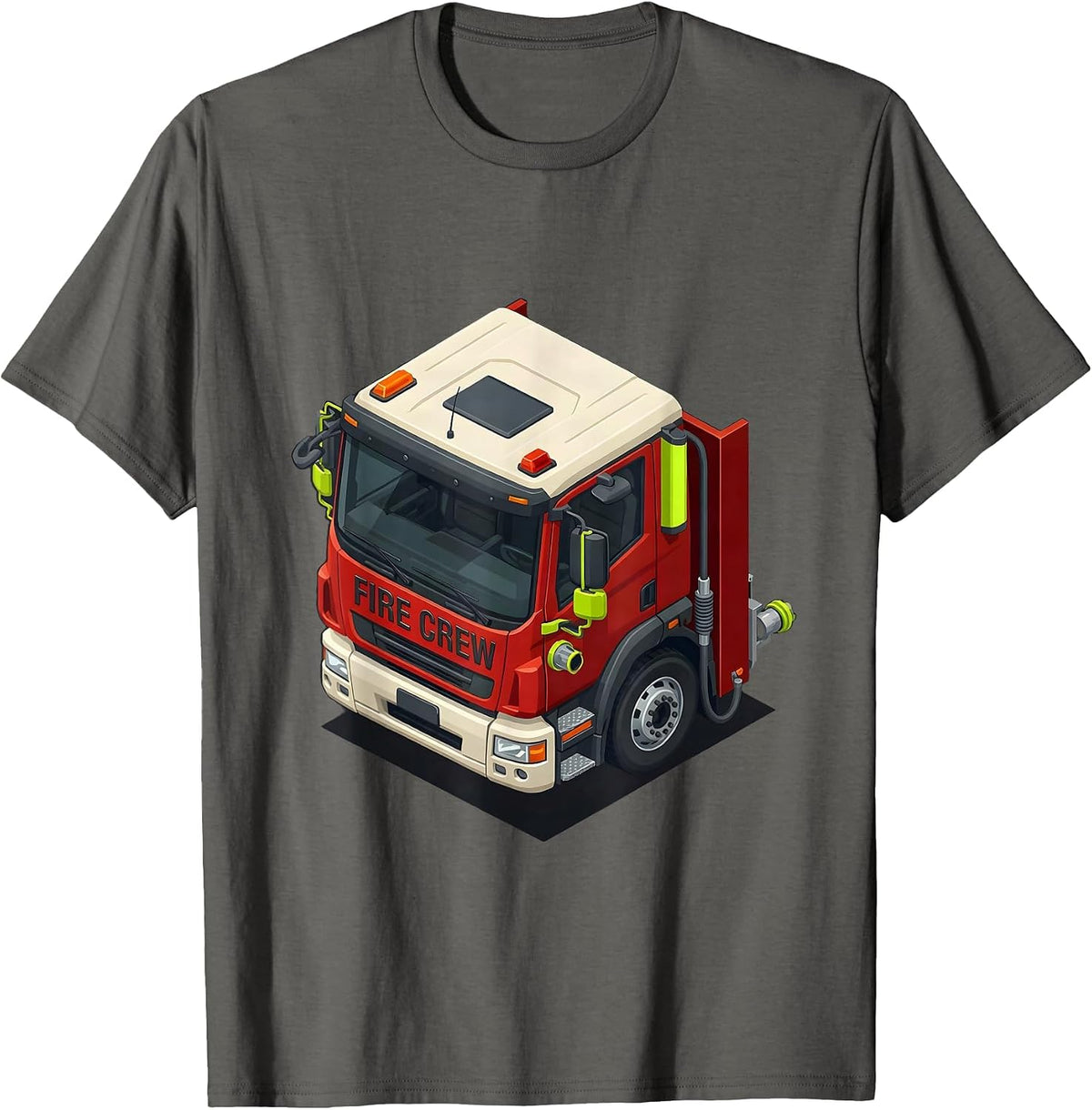 Fire Crew Funny Firefighter Humor Fireman Gift T-Shirt - Asphalt Grey