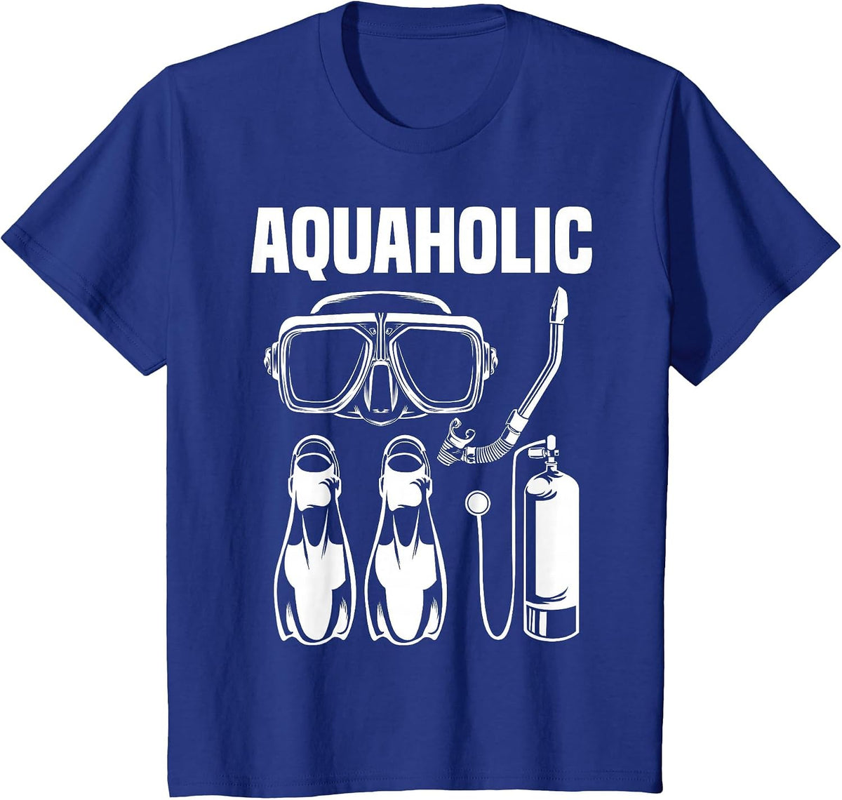 Cool Scuba Diving Themed Design for Men Women Scuba Dive T-Shirt - Royal Blue