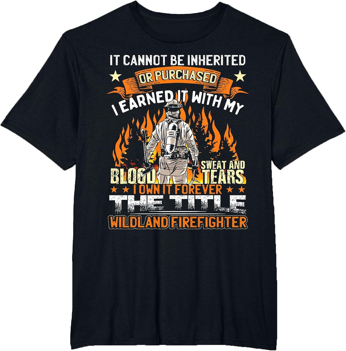 Wildland Firefighter T-Shirt - Black
