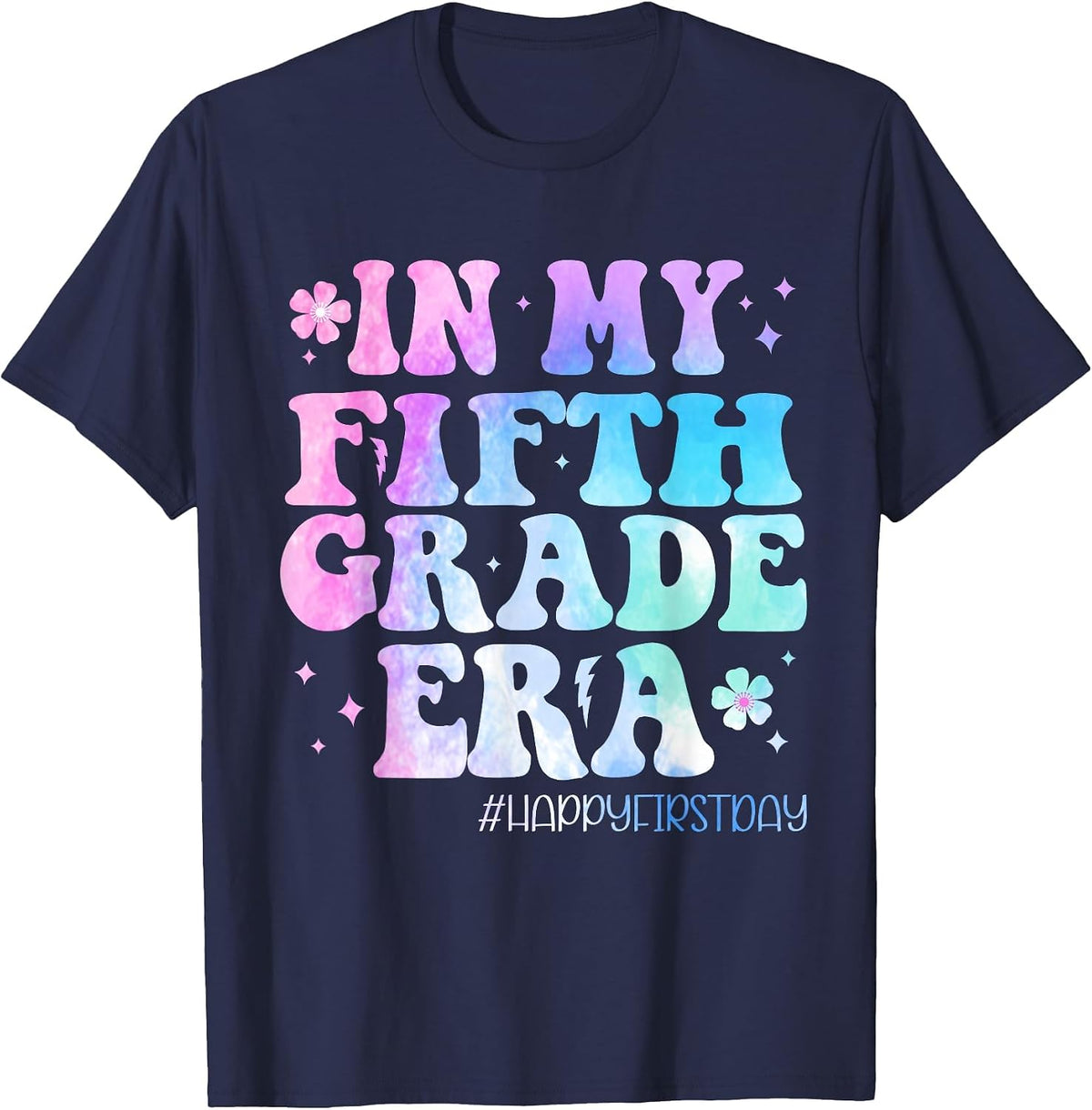 in My Fifth Grade Era Back to School 5th Grade Teachers Kids T-Shirt - Navy Blue