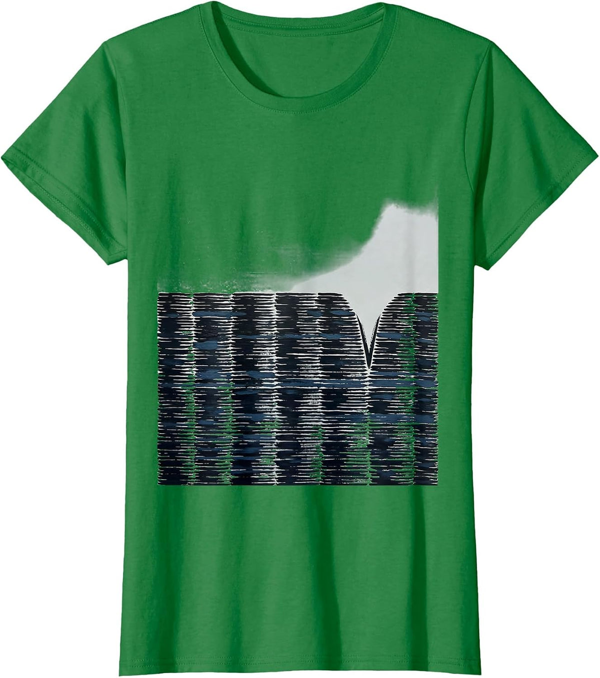 Blunt Brush Horizon Road Shoulder Storm Chaser Tornado T-Shirt - Kelly Green