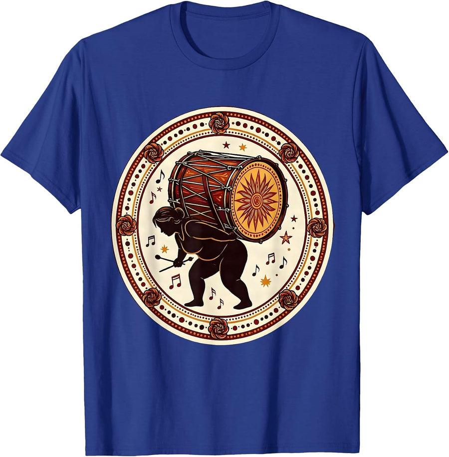 Band Mom Drum Hauler Graphic Tee T-Shirt - Royal Blue