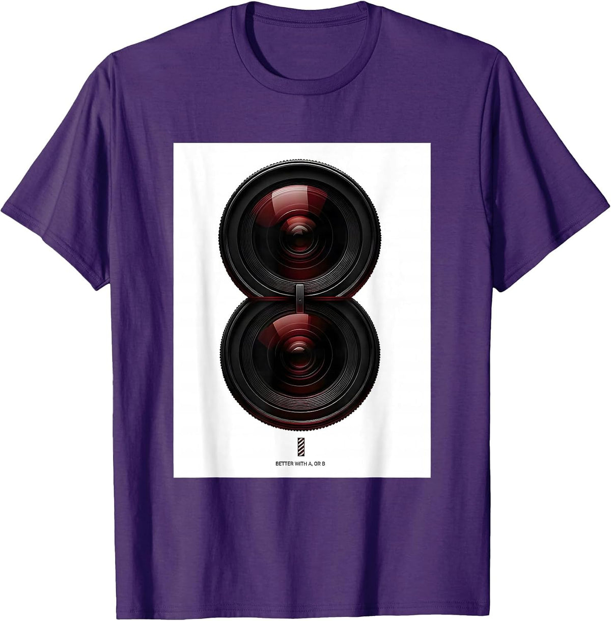 Better With A, Or B Funny Optometrist Eye Doctor Gift T-Shirt - Purple
