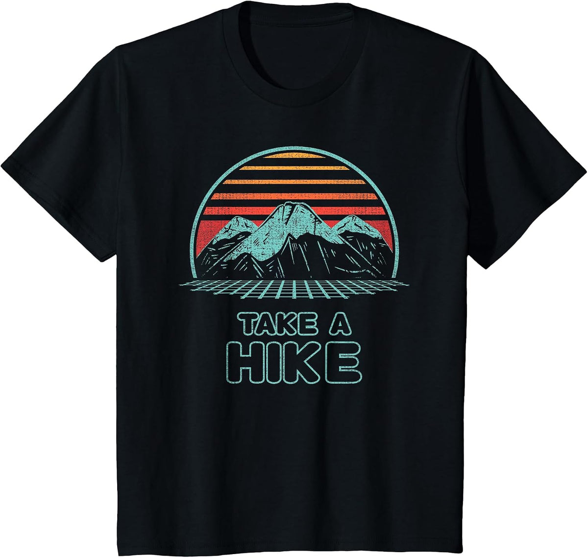 Hiking Retro 80s Style Take A Hike T-Shirt - Black