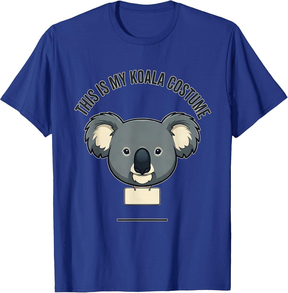 Men's This Is My Koala Costume Funny Koala Lover Halloween Party T-Shirt - Royal Blue
