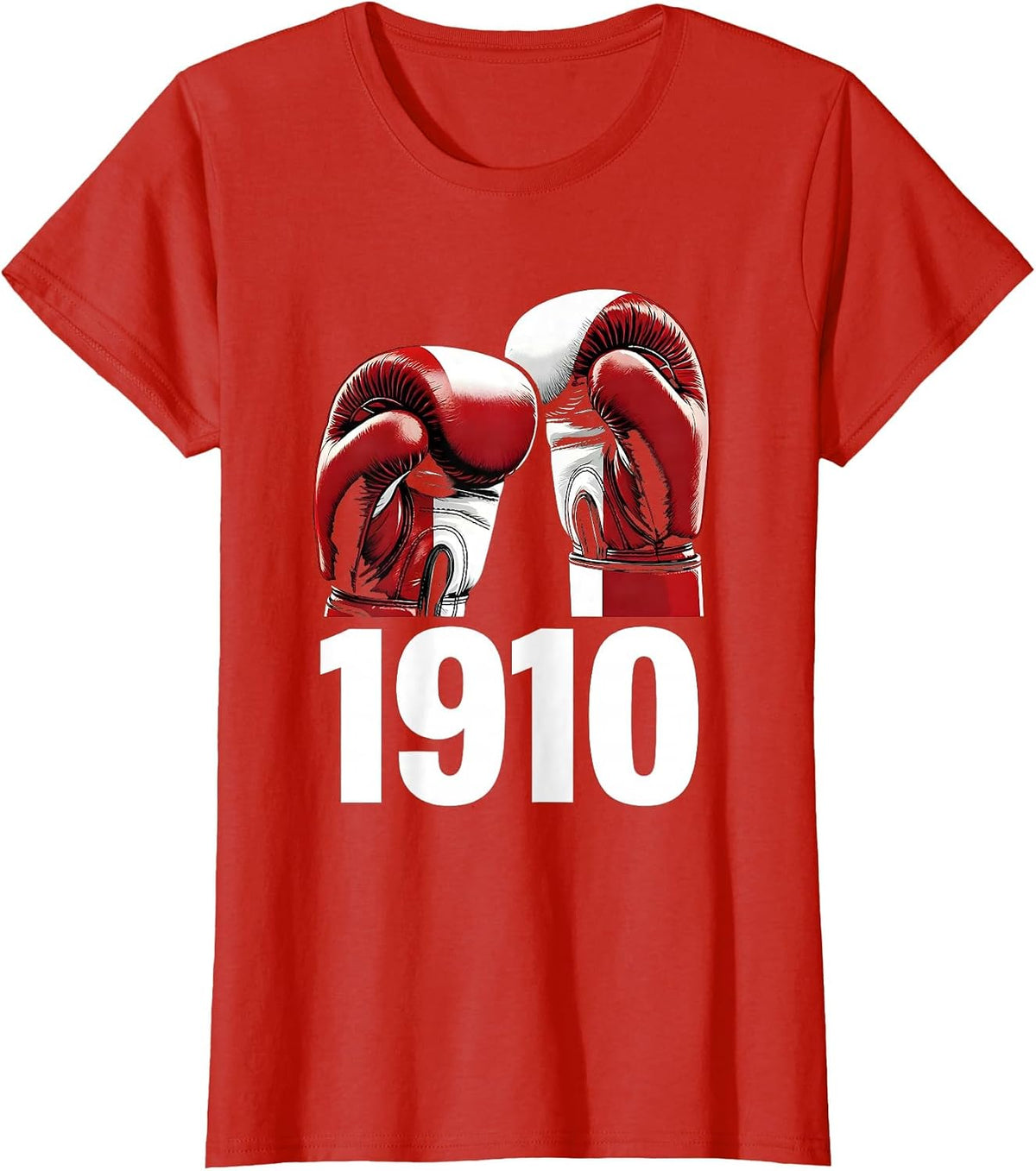 Mexican Boxing Gloves National Flag Vintage Boxing T-Shirt - Red