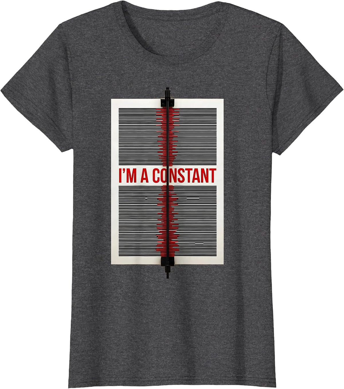 Women's I'm A Constant Funny Math Teacher Equation Gift T-Shirt - Dark Heather Grey