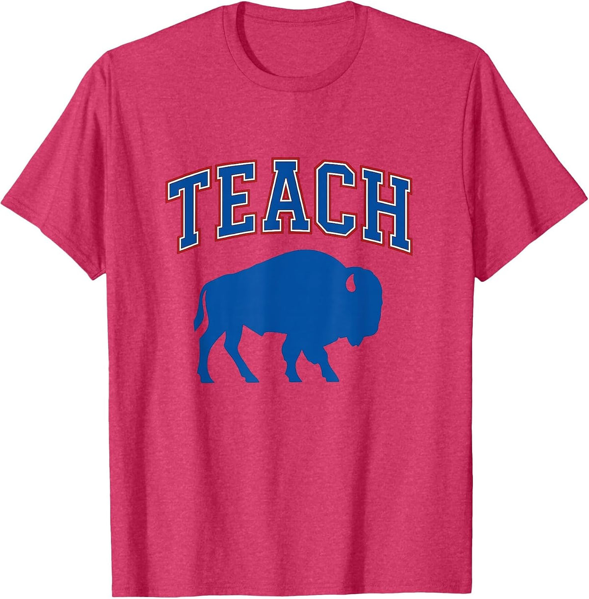 Buffalo School Teacher T-Shirt - Red Heather