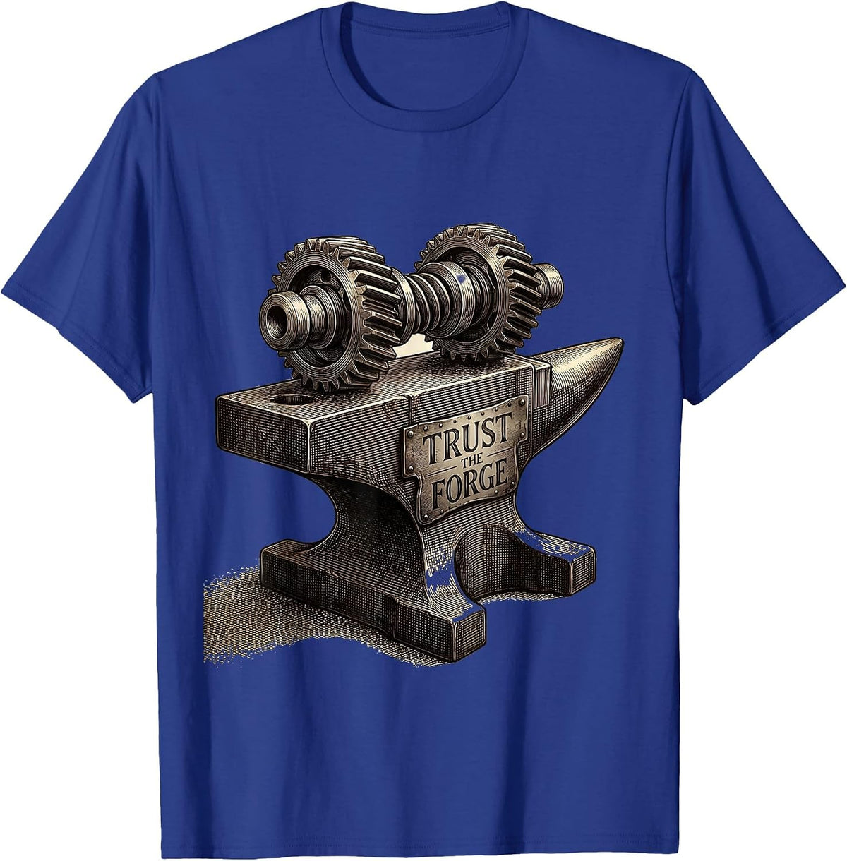 Men's Trust the Forge Valley Forge Automotive Design T-Shirt - Royal Blue