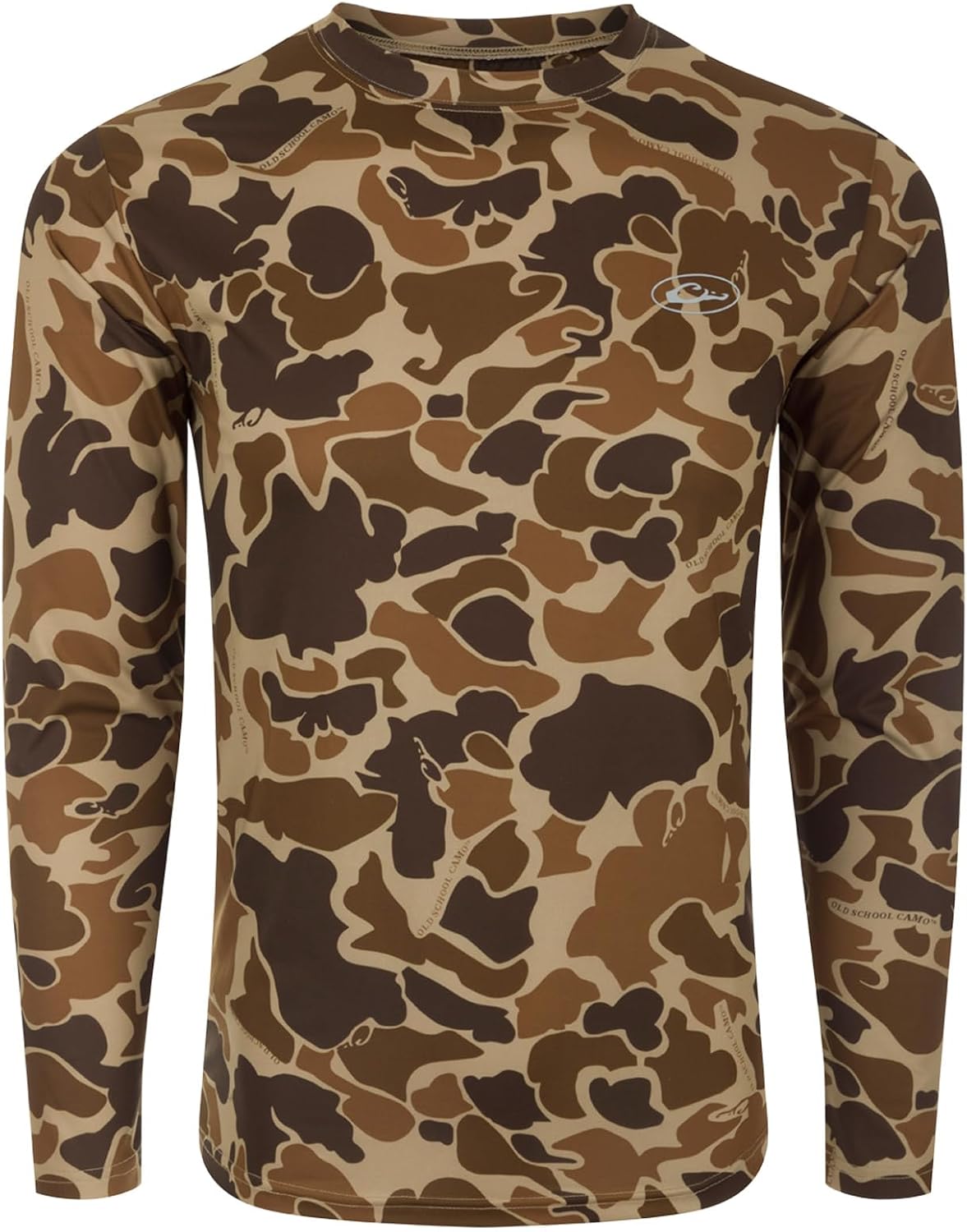 Drake Waterfowl Men's EST Camo Crew Neck Long Sleeve Shirt - Old School