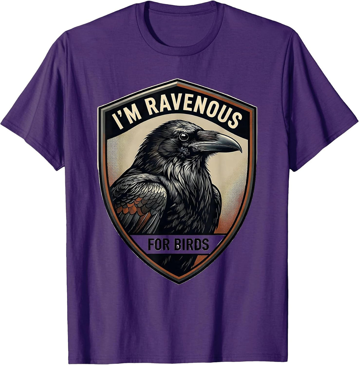 Men's I’m Ravenous For Birds Funny Birdwatching Bird Lover Gift T-Shirt - Purple
