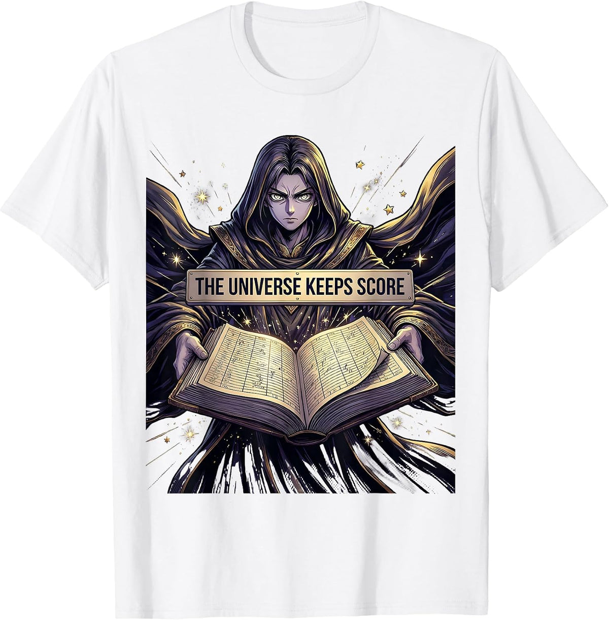 Men's Have The Day You Deserve Karma Design T-Shirt - White