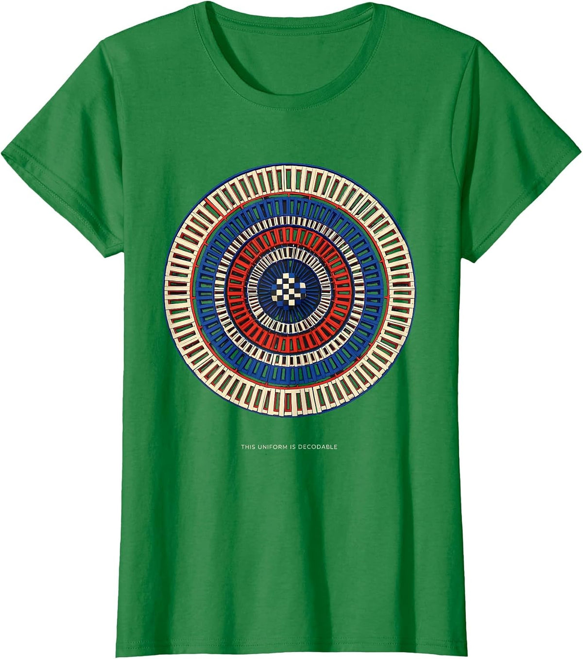 This Uniform Is Decodable Geometric Phonics Reading Teacher T-Shirt - Kelly Green