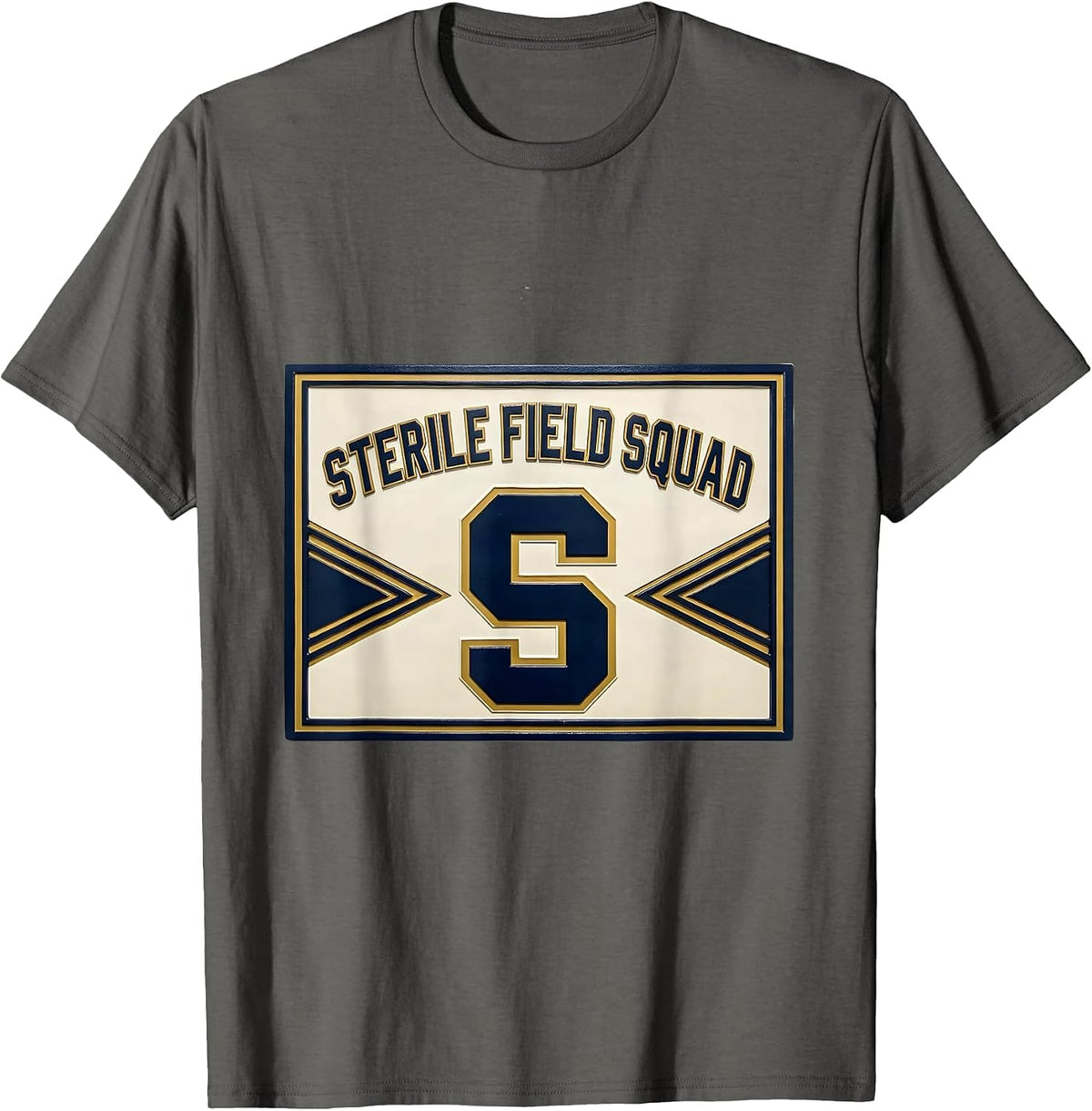 Men's Sterile Field Squad Sports Surgical Tech Scrub Tech Pride T-Shirt - Asphalt Grey