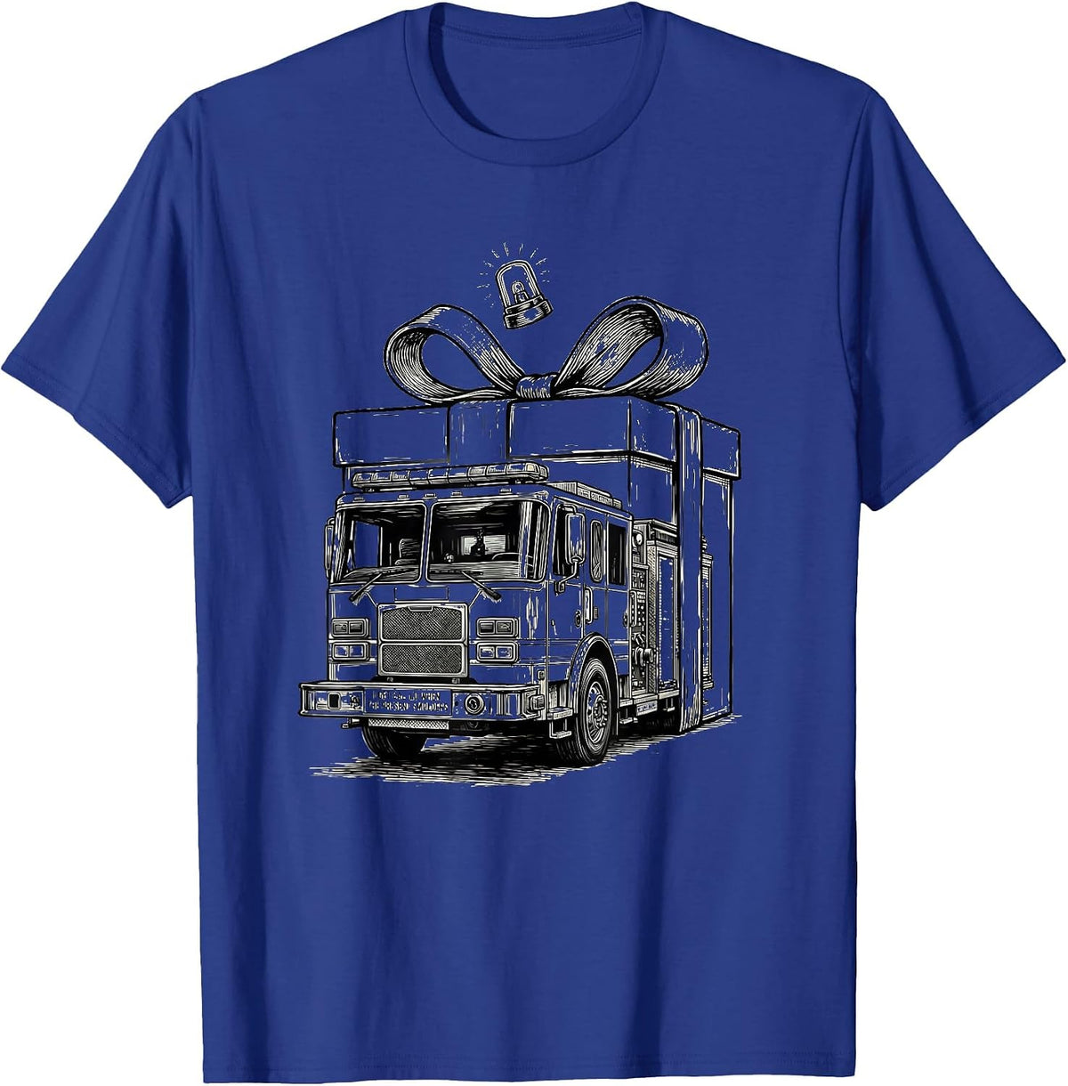 I Get Called When The Present Smolders Funny Firefighter T-Shirt - Royal Blue