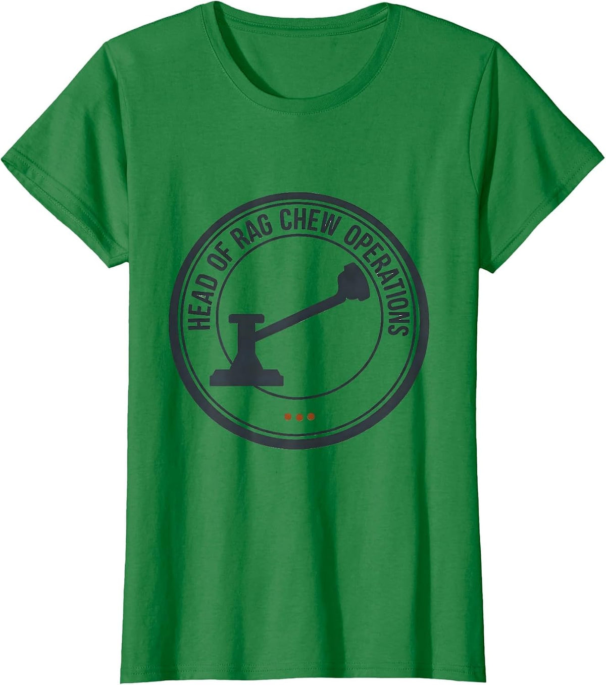 Women's Head Of Rag Chew Operations Funny Ham Radio Operator Humor T-Shirt - Kelly Green