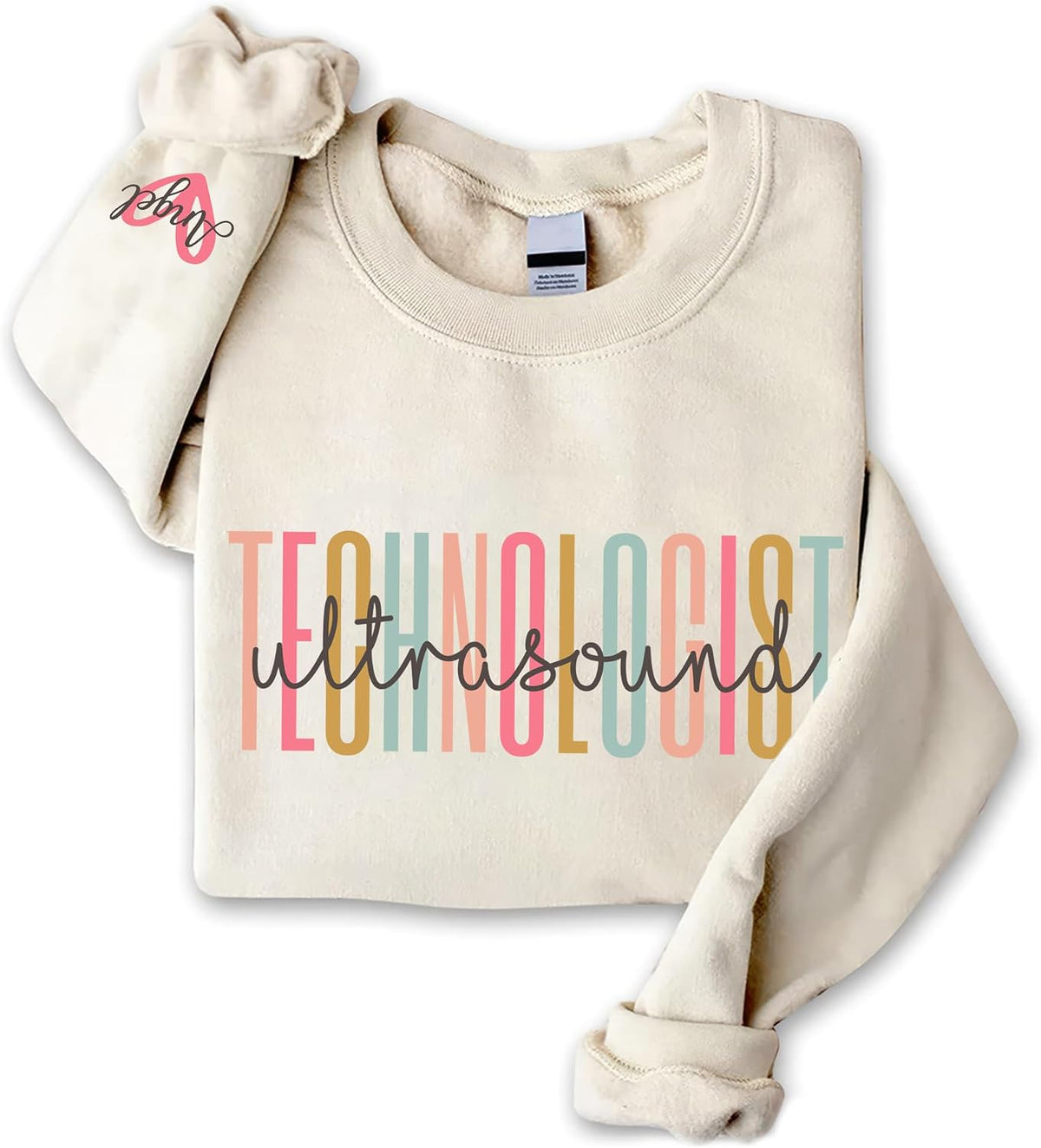 Custom Profession Sweatshirt, Personalized Work Quarter Zip Sweatshirt Gift for Professionals, Christmas 2025 - Ultrasound