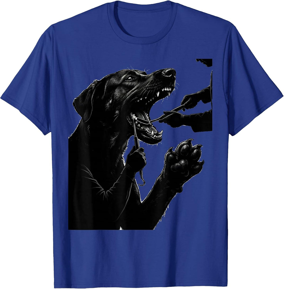 Vet Worker Canine Dental Humor Veterinary Staff Gift T-Shirt - Royal Blue