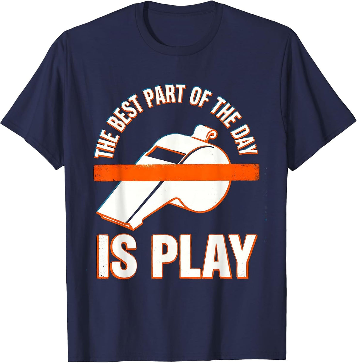 The Best Part Of The Day Is Play Funny PE Teacher Humor T-Shirt - Navy Blue