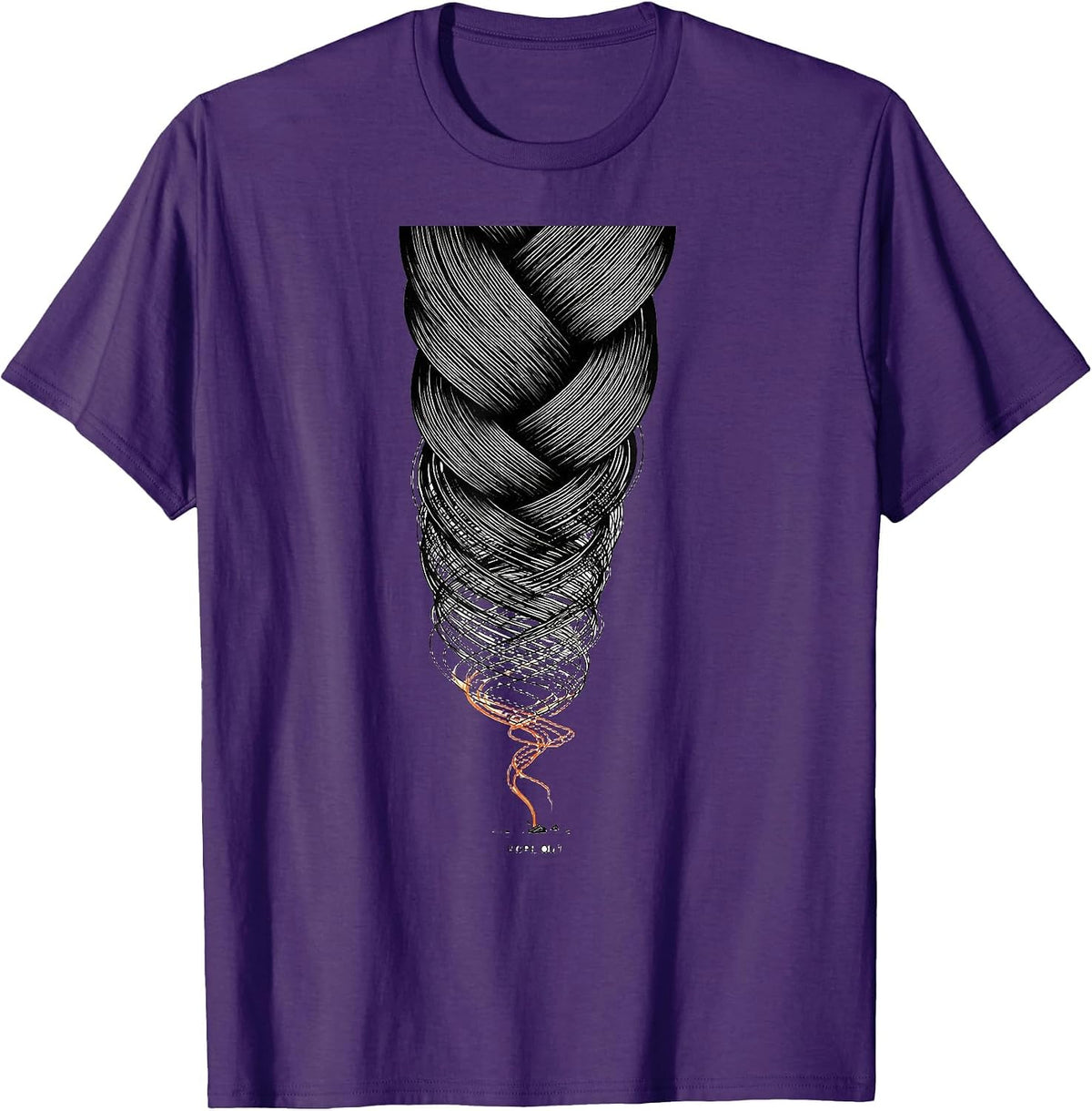 Men's Rope Out Funny Storm Chaser Tornado Meteorology Humor T-Shirt - Purple