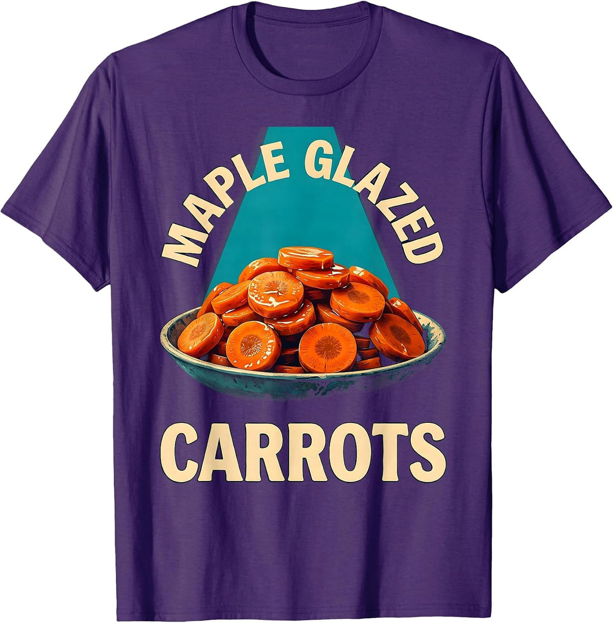 Maple Glazed Carrots Thanksgiving Dish Bootleg 90's Rap T-Shirt - Purple