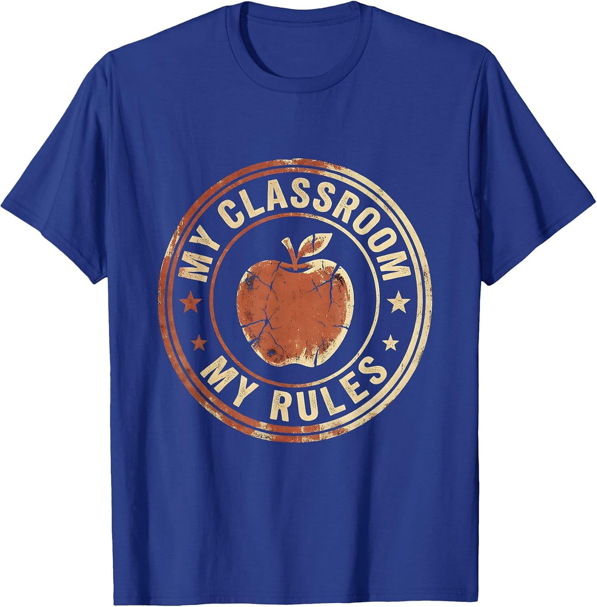 My Classroom My Rules Fifth Grade Teacher Design T-Shirt - Royal Blue