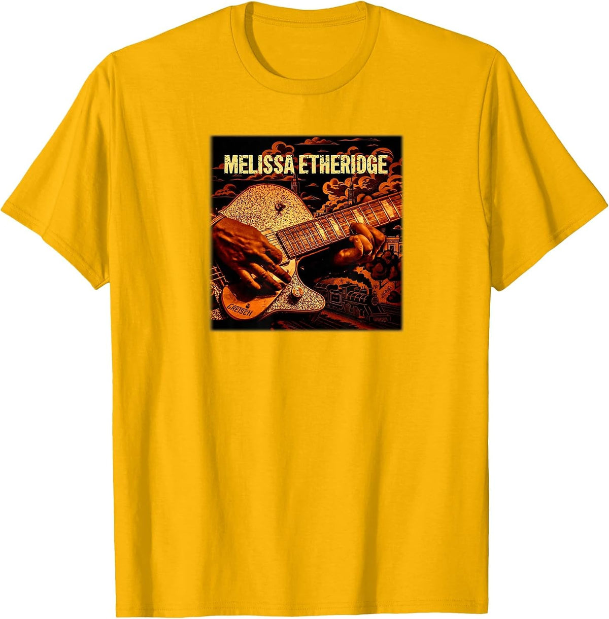 Melissa Etheridge Golden Strings T-Shirt - Golden Yellow