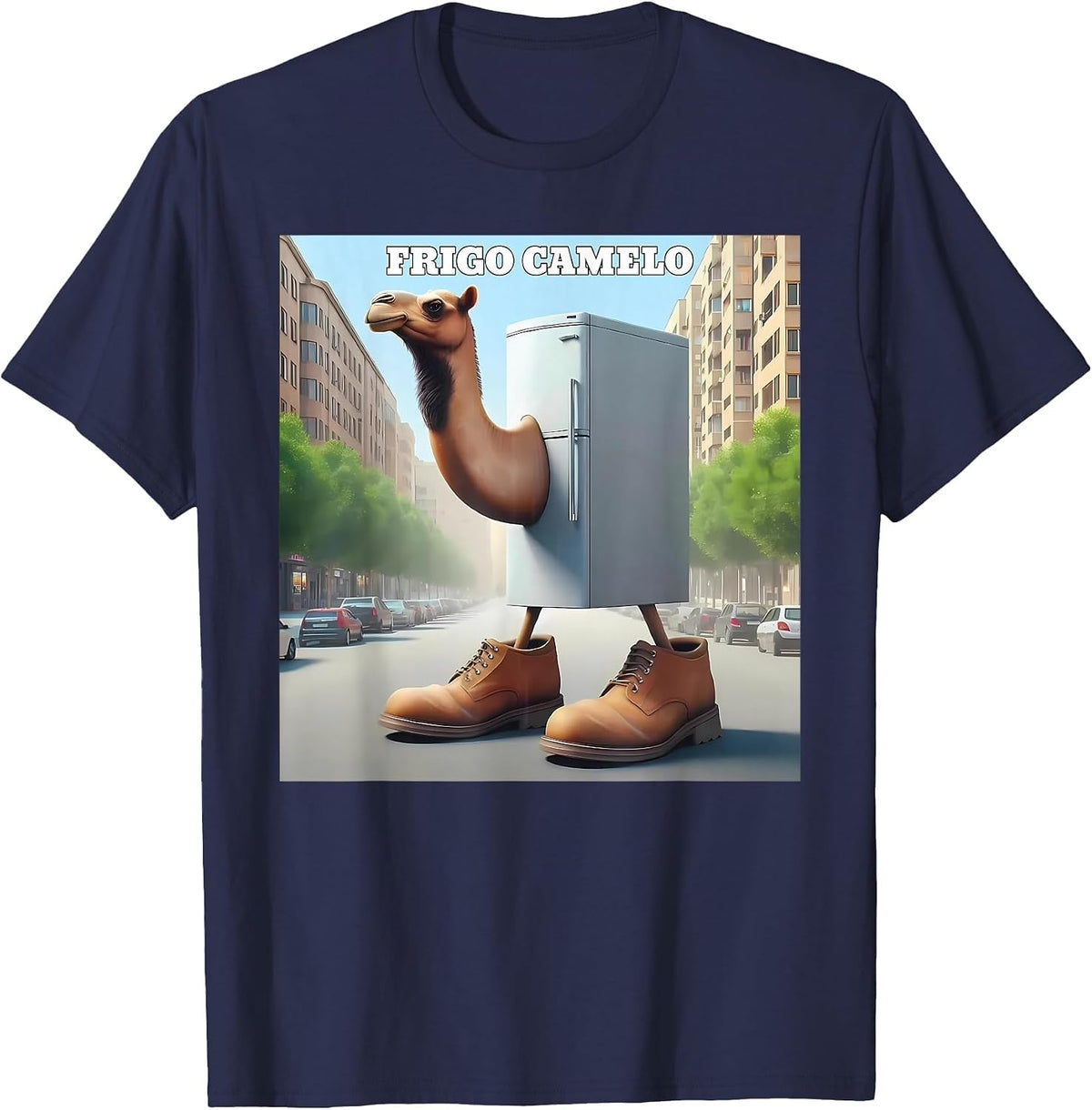 Frigo Camelo Camel Meme T-Shirt - Navy Blue