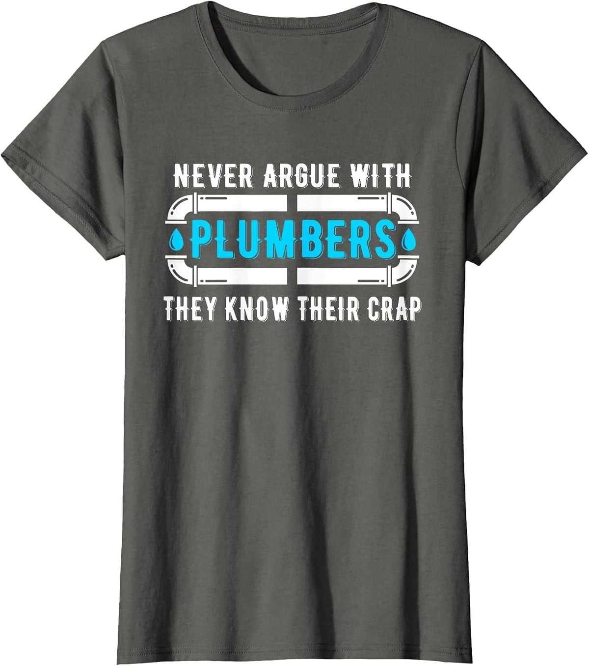 Plumber Plumbing Tools T-Shirt - Asphalt Grey
