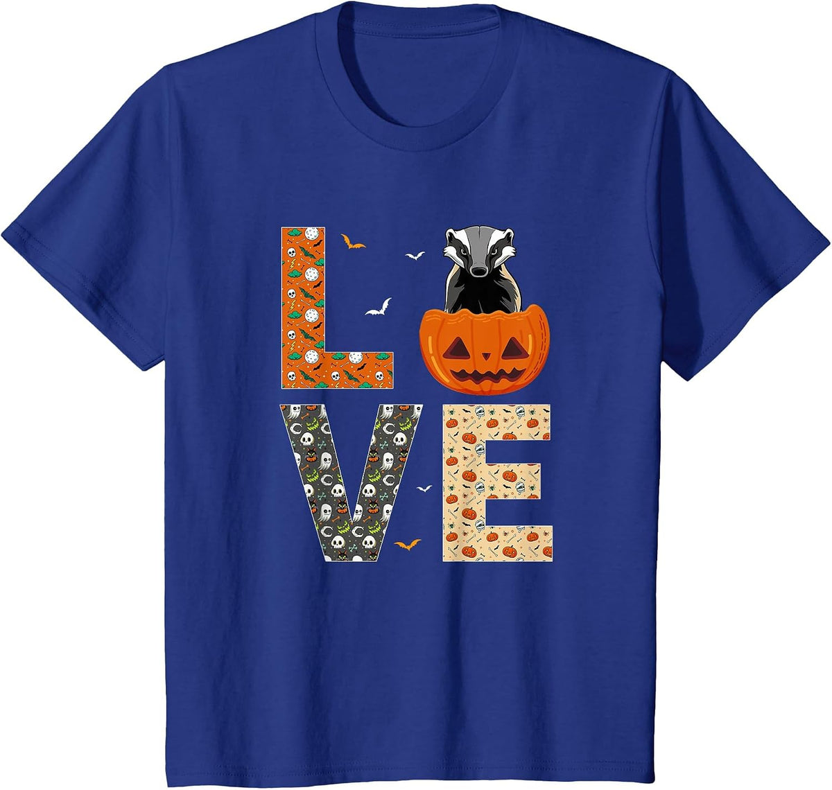 Honey Badger Lovers Boys Girls Kids Funny Halloween Costume T-Shirt - Royal Blue
