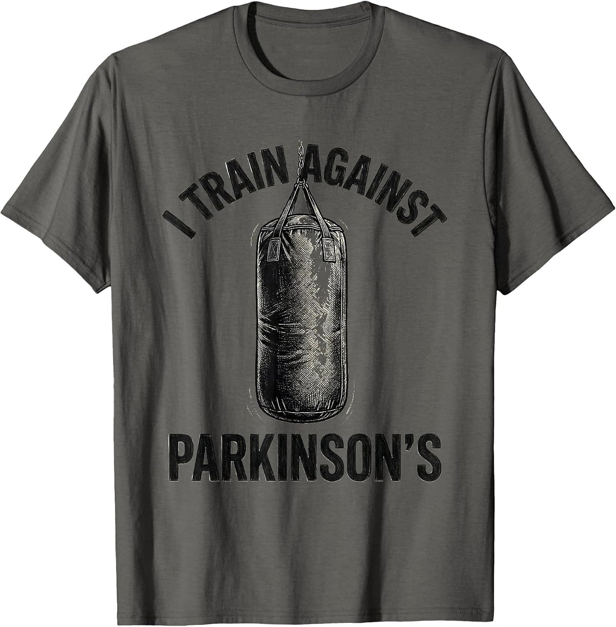 Men's I Train Against Parkinson's Boxing Fitness Class Pride T-Shirt - Asphalt Grey