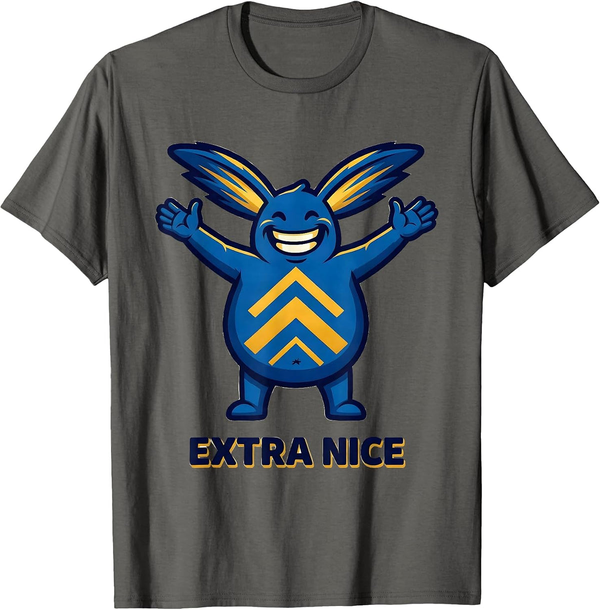 Extra Nice Heartfelt Down Syndrome Awareness Family Support T-Shirt - Asphalt Grey