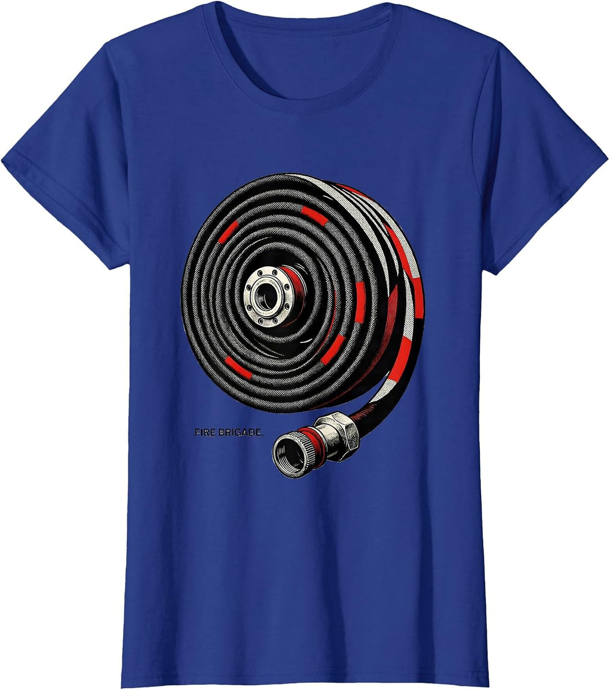 Women's Fire Brigade Funny Firefighter Humor Fire Department Crew T-Shirt - Royal Blue