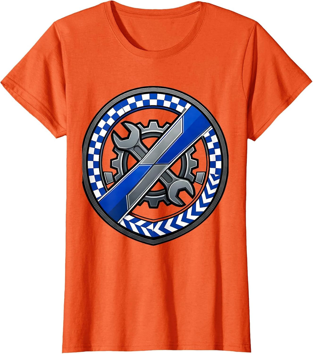 Valley Forge Automotive Wrench and Gear Graphic T-Shirt - Orange