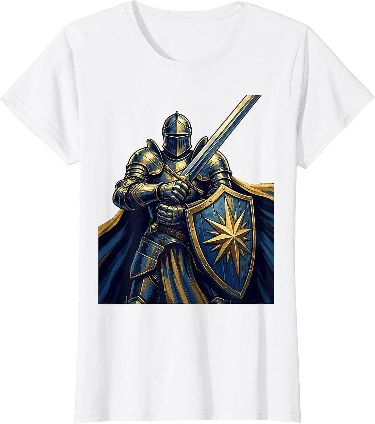 Women's 21st Birthday Triumphant Knight Graphic T-Shirt - White