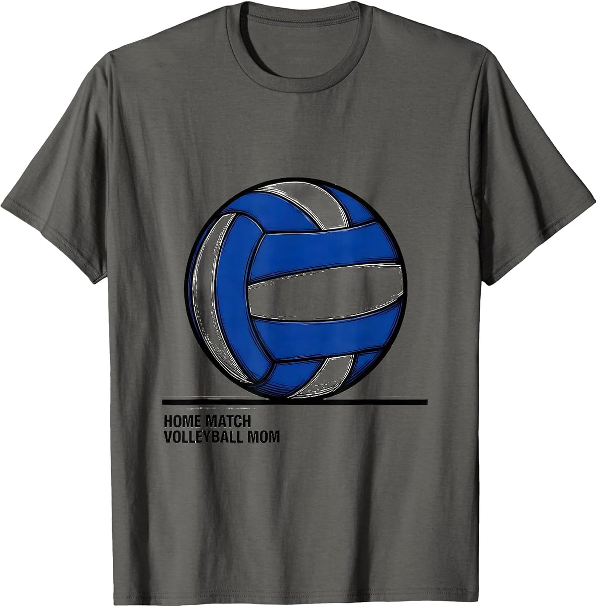 Home Match Volleyball Mom Retro Swiss International Team T-Shirt - Asphalt Grey