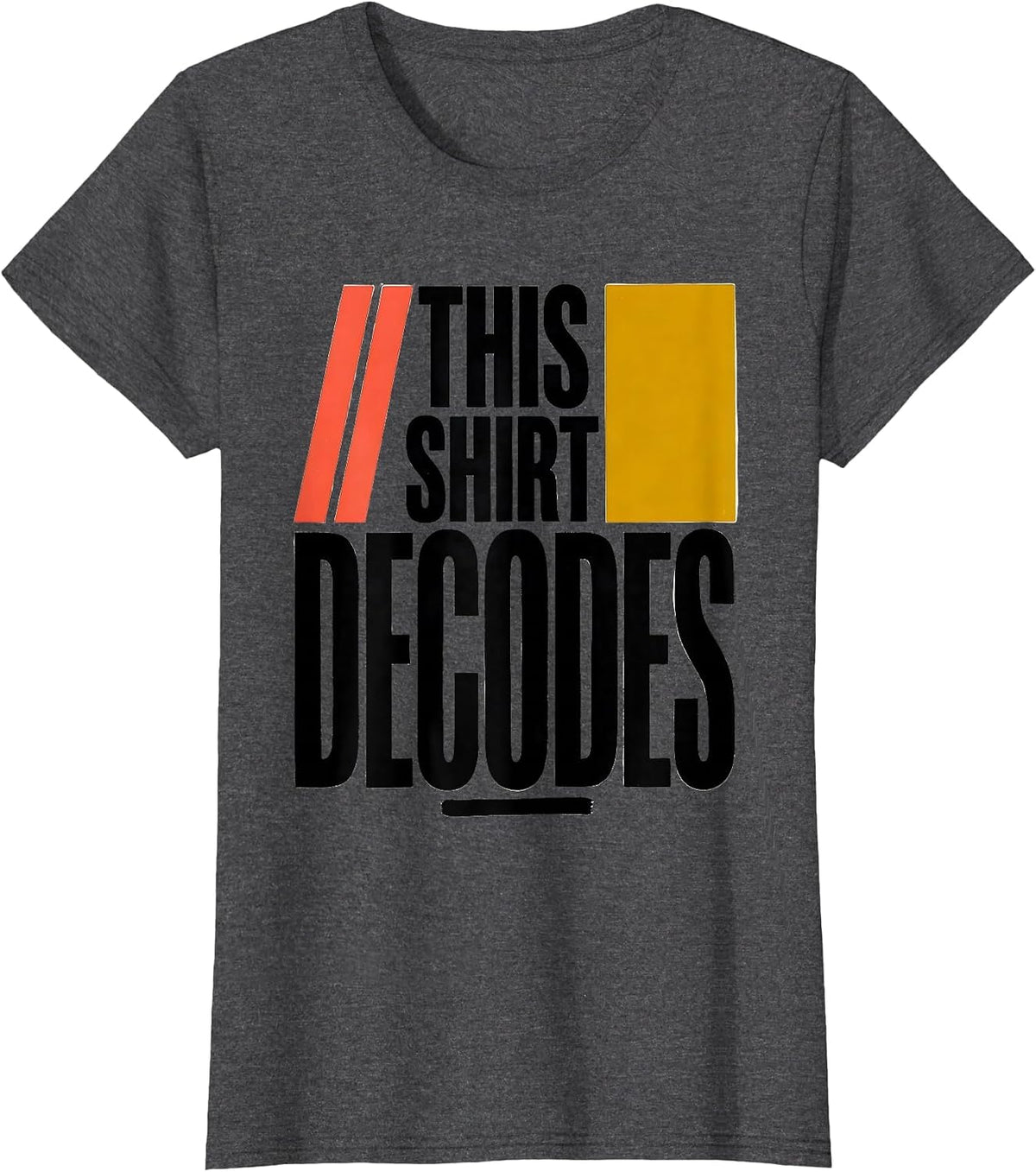 Women's This Shirt Decodes Structured Literacy Reading Teacher T-Shirt - Dark Heather Grey