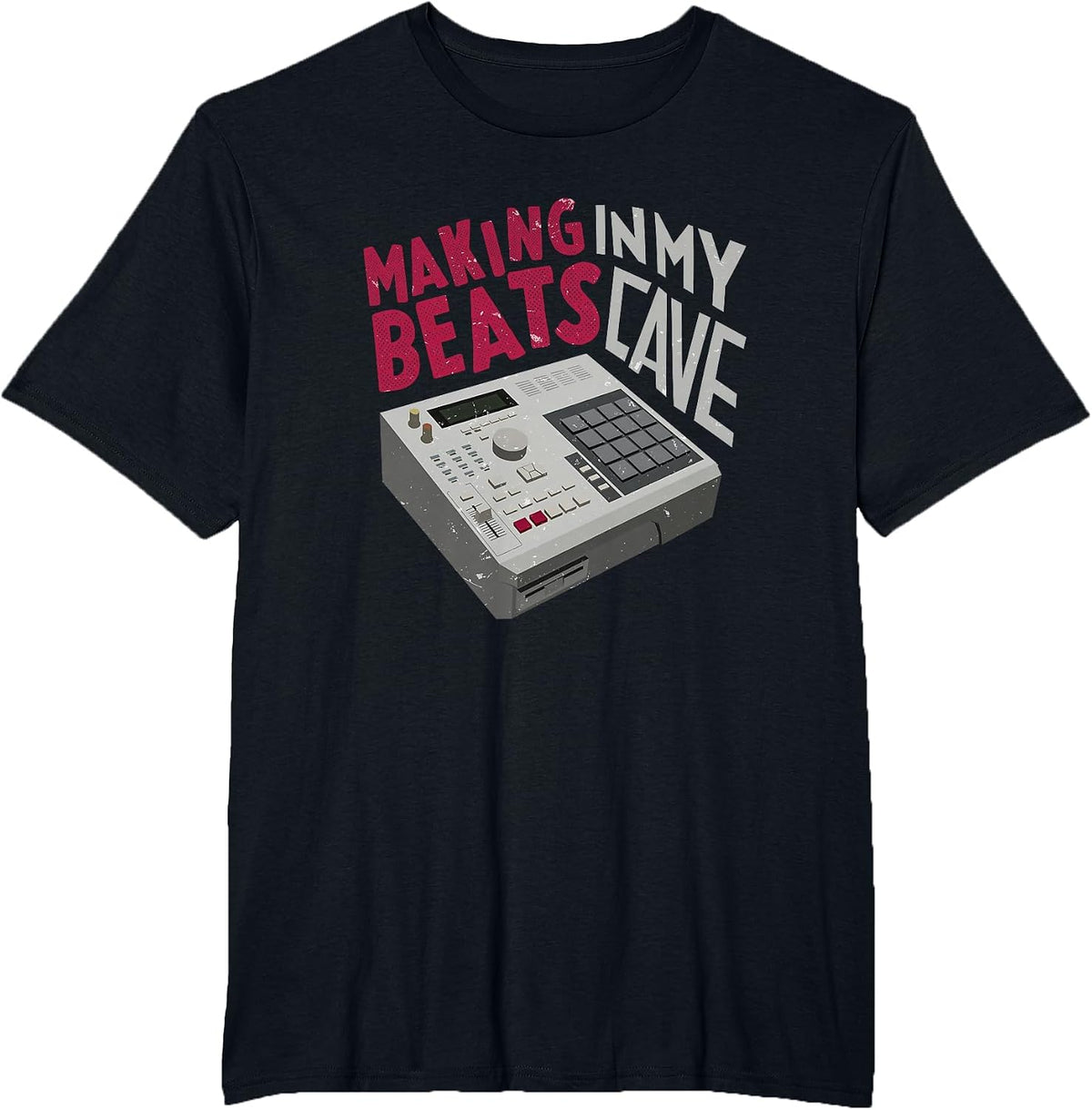 MPC Drummachine Making Beats in My cave T-Shirt - Black