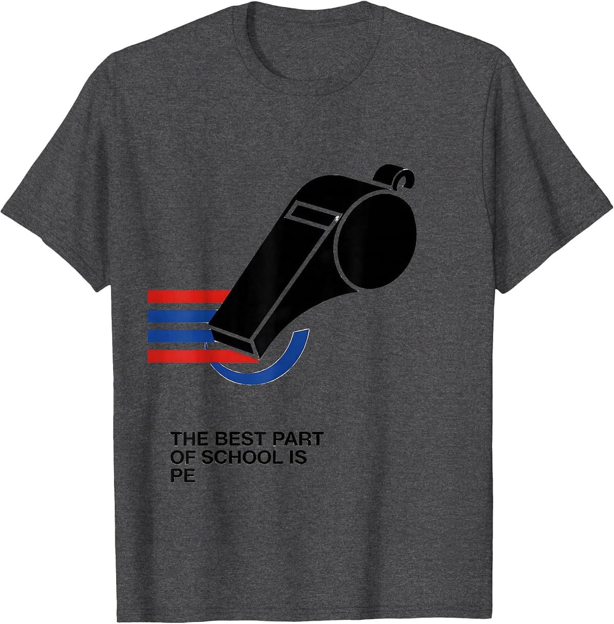 Men's The Best Part Of School Is PE Funny PE Teacher Physical T-Shirt - Dark Heather Grey
