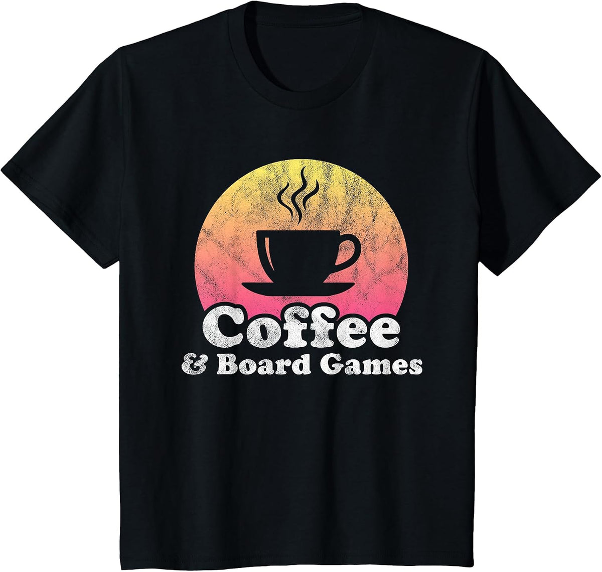 Coffee and Board Games T-Shirt - Black