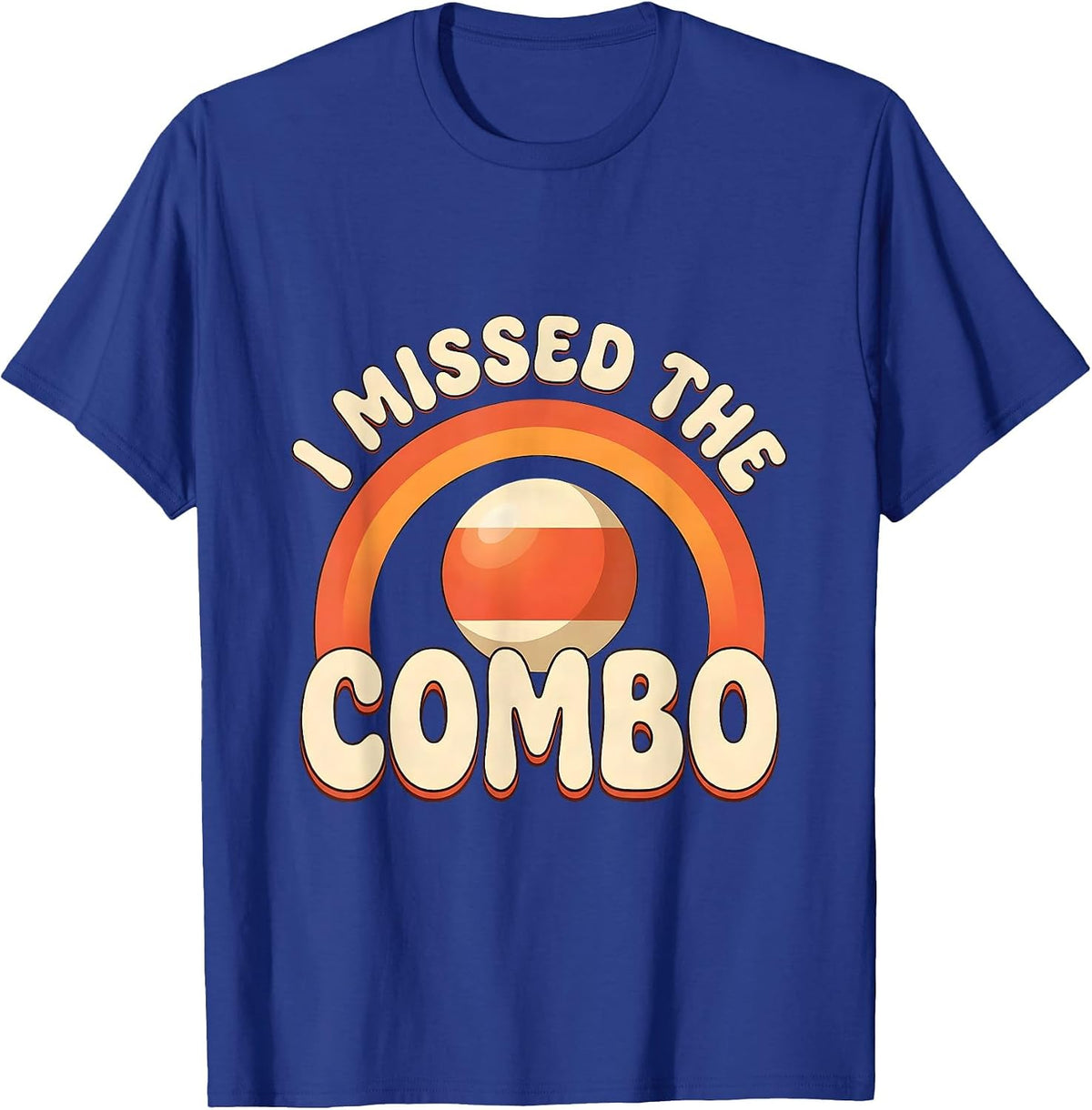 Men's I Missed The Combo Funny Billiards Pool Player Vintage Humor T-Shirt - Royal Blue