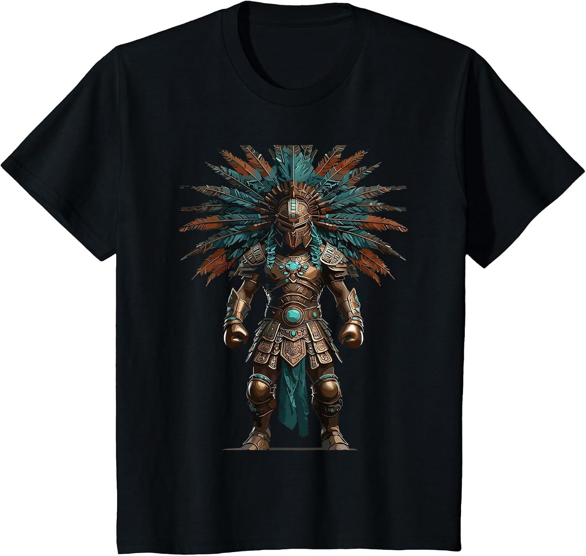 Aztec Warrior Mexican Boxing Pride T-Shirt - Black
