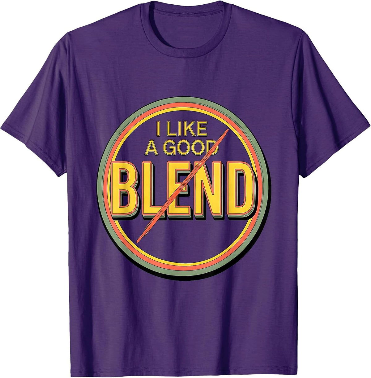 I Like A Good Blend Bold Dyslexia Awareness Reading Teacher T-Shirt - Purple