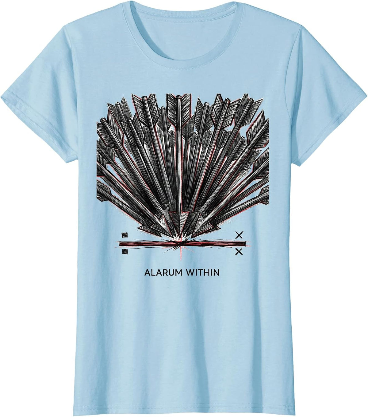 Alarum Within Literary Shakespeare Quote Wit Classic Humor T-Shirt - Baby Blue