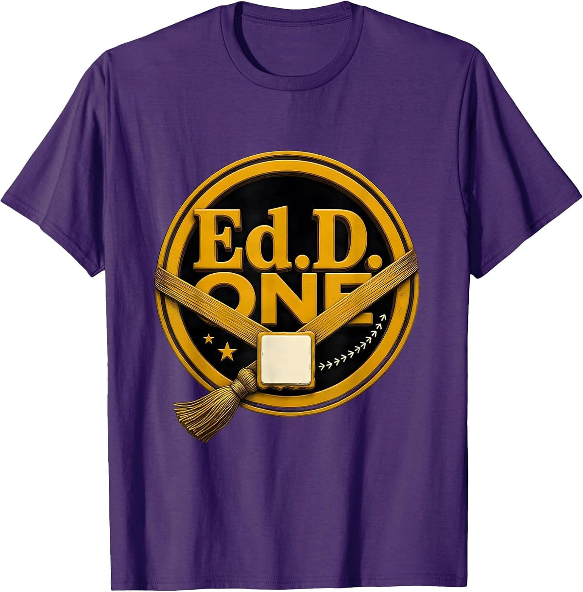 Ed.D.one Vintage Doctoral Degree Graduation Pride T-Shirt - Purple