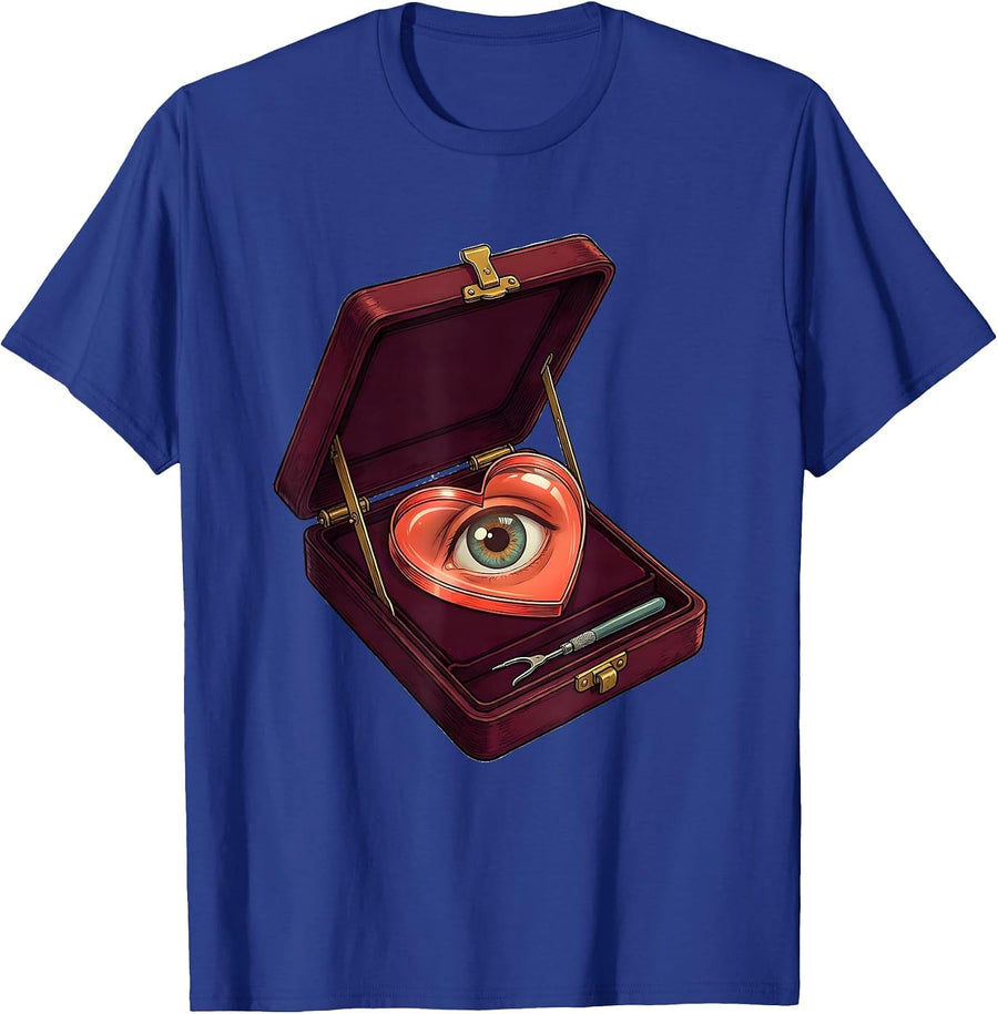 Valentine Storybook Trial-Lens Rack Optometrist Humor T-Shirt - Royal Blue