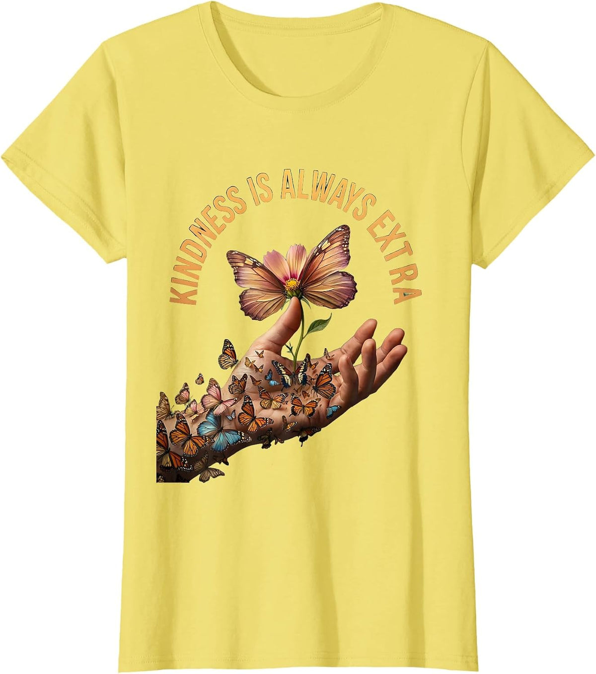 Women's Kindness Is Always Extra Down Syndrome Awareness T-Shirt - Lemon Yellow