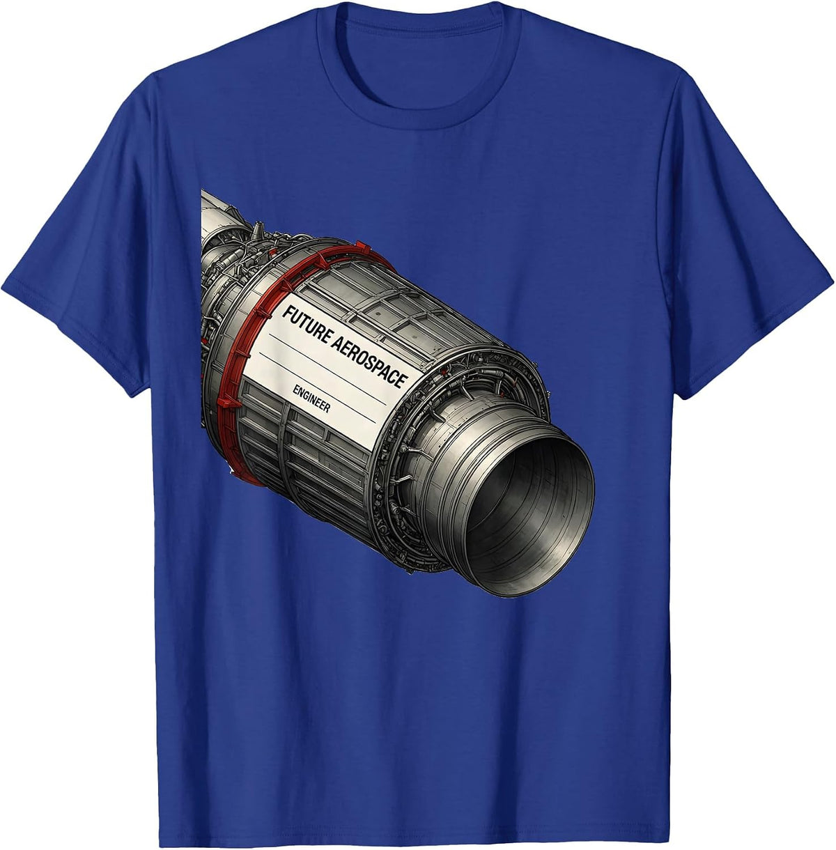 Future Aerospace Engineer Nerdy Engineer STEM Student Gift T-Shirt - Royal Blue